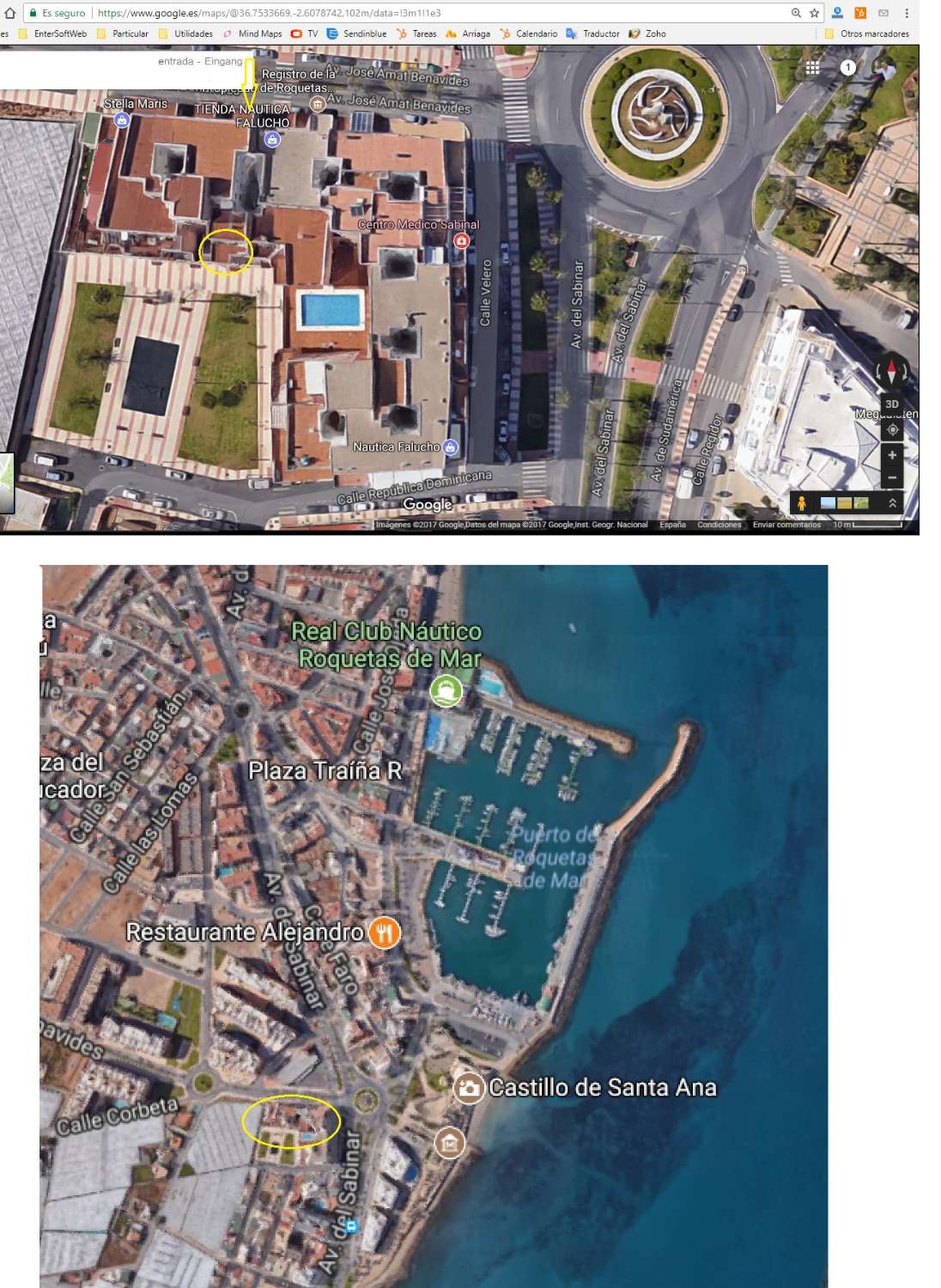 Penthouse lejlighed ved siden af Castillo Santa Ana